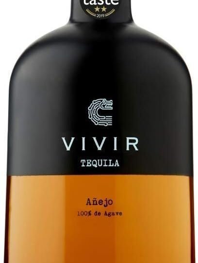 VIVIR Tequila Añejo – Award-winning Tequila Made With 100% Blue Weber Agave, Aged 18 Months In Bourbon Barrels, An Exotic Palate Of Smoky Oak, Burnt Bananas & Rich Chocolate, 70cl, 40% ABV