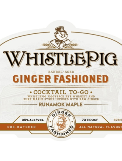 WhistlePig Ginger Fashioned Cocktail To-Go 375ml