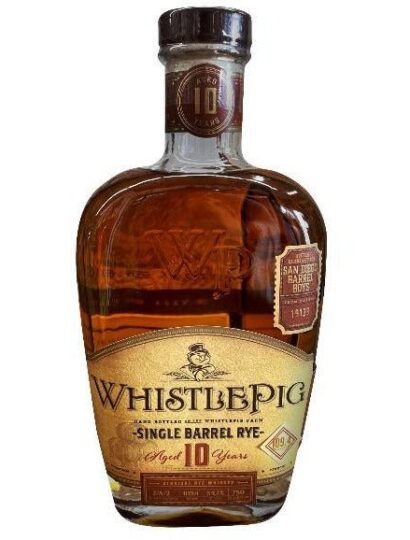 WhistlePig 10-year San Diego Barrel Boys Single Barrel Rye Whiskey 17-year #19139